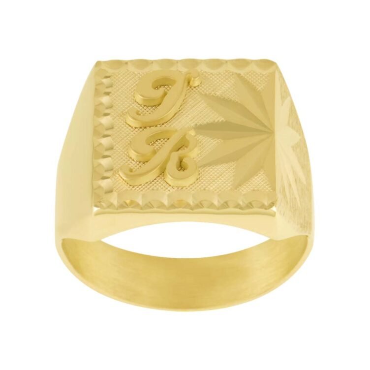 Chevalière Carrée en Or Christophe Étoile