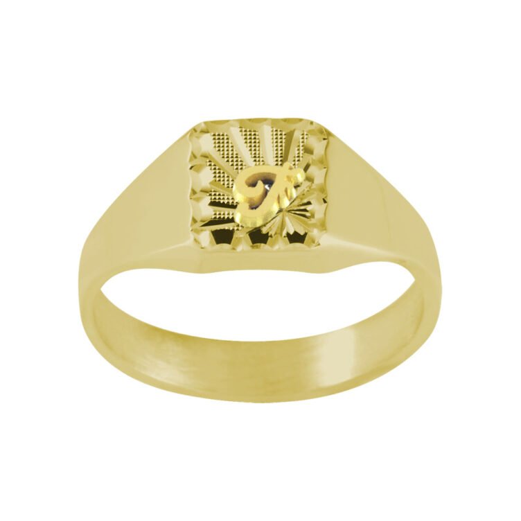 Chevalière Rectangle en Or Rebecca Soleil