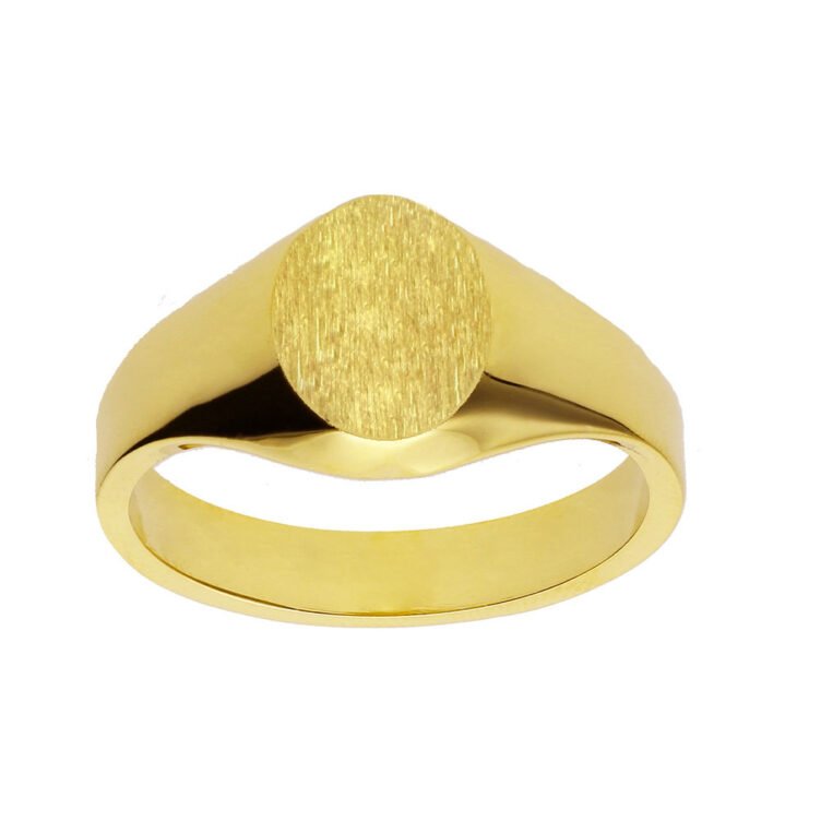 Chevalière Blason Sur Mesure en Or - Modèle Orphée