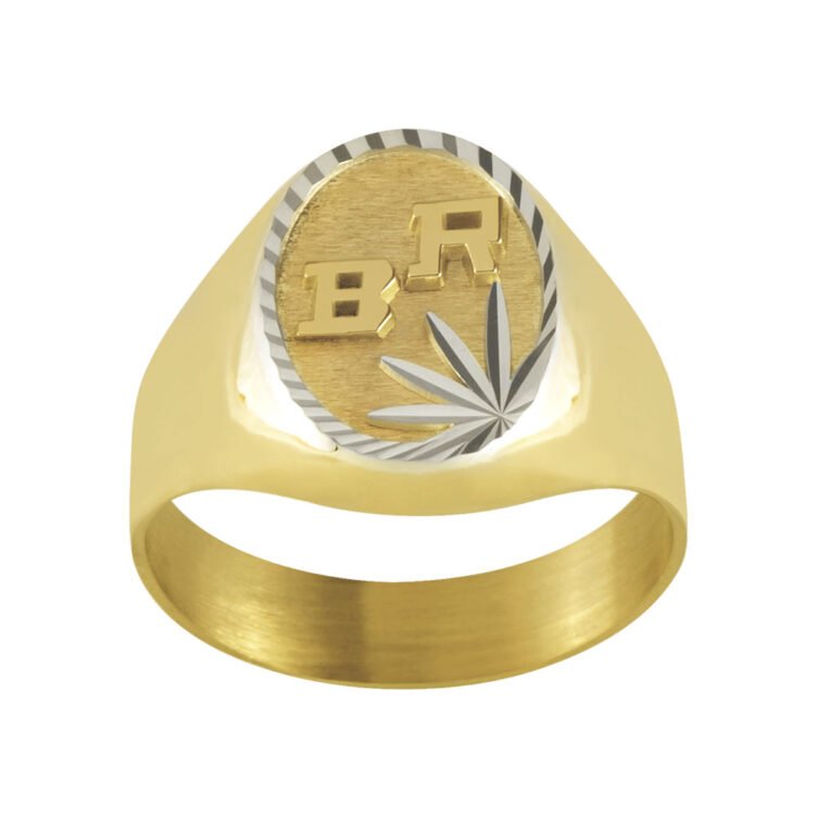 Chevalière Ovale en Or Orion Bicolore