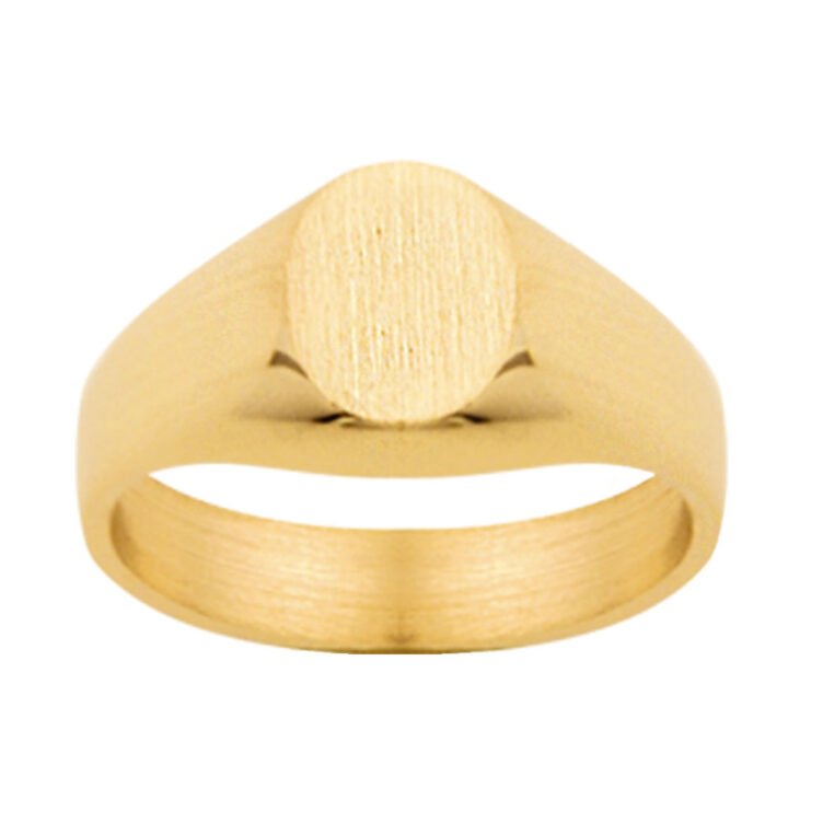 Chevalière Blason Sur Mesure en Or - Modèle Ophélie