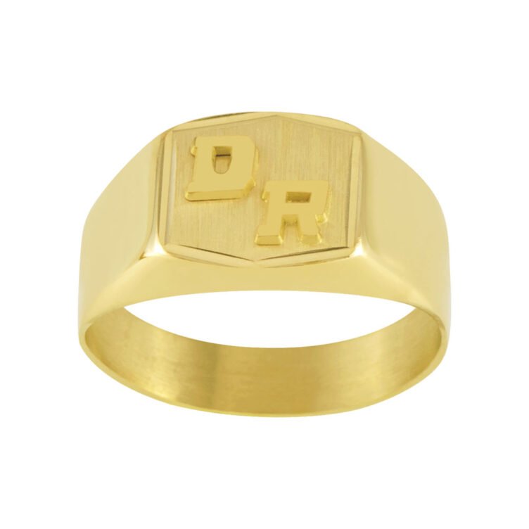 Chevalière Horizontale en Or Henri