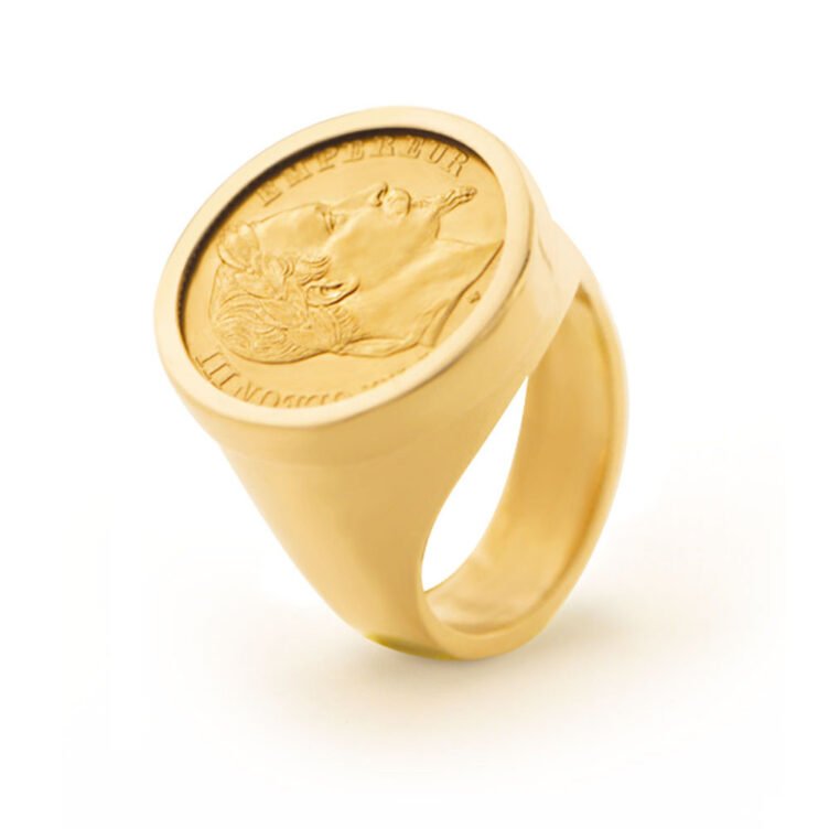 Bague Porte Pièce 10 francs en Or