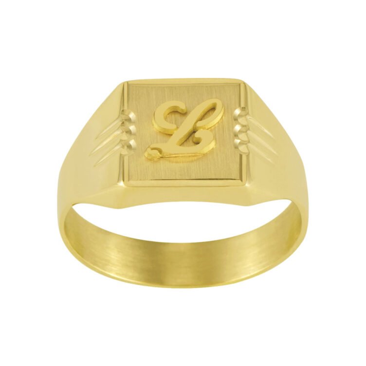 Chevalière Carrée en Or Clarence Griffe