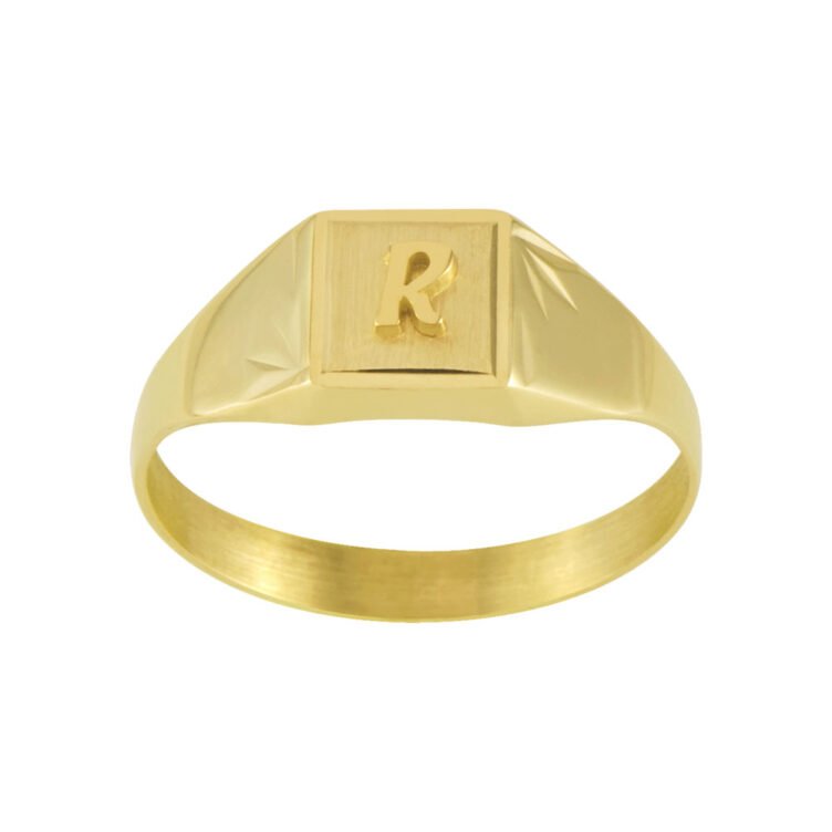 Chevalière Carrée en Or Caroline