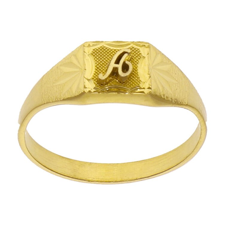 Chevalière Carrée en Or Camille