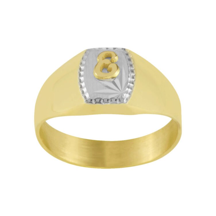 Chevalière Tonneau en Or Typhaine Bicolore