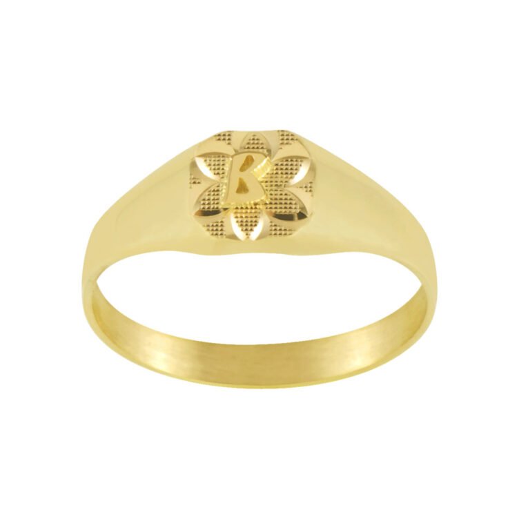 Chevalière Tonneau en Or Theresa Fleur