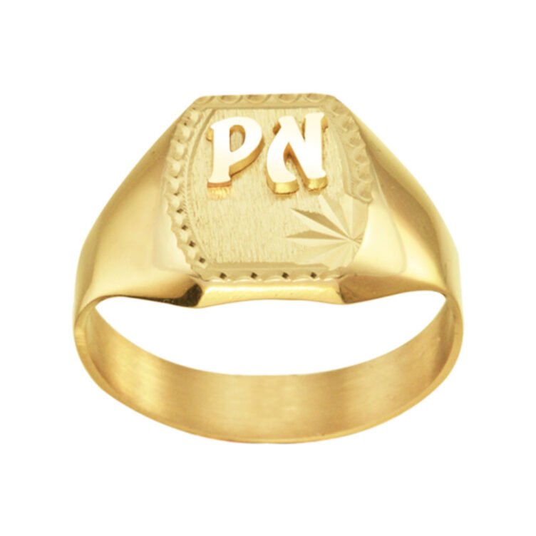 Chevalière Tonneau en Or Taylor Contour Étoile