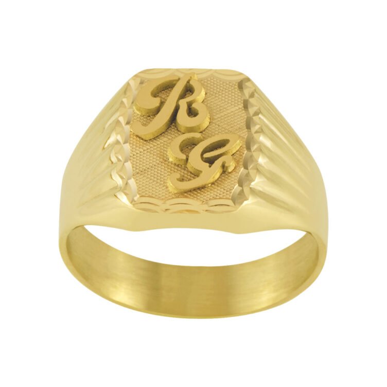 Chevalière Tonneau en Or Thomas Godrons