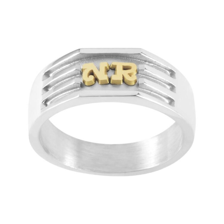 Chevalière Moderne en Argent Mathis Griffe