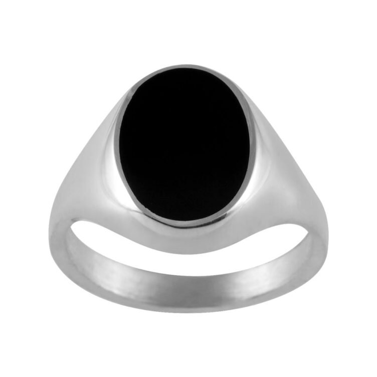 Chevalière Onyx Orphée en Argent