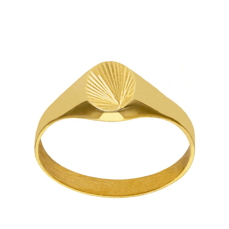 Chevalière Ovale en Or Orélie Soleil