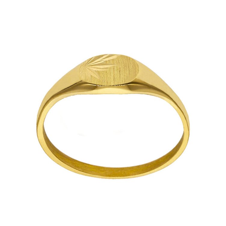 Chevalière Horizontale en Or Orélie Étoile