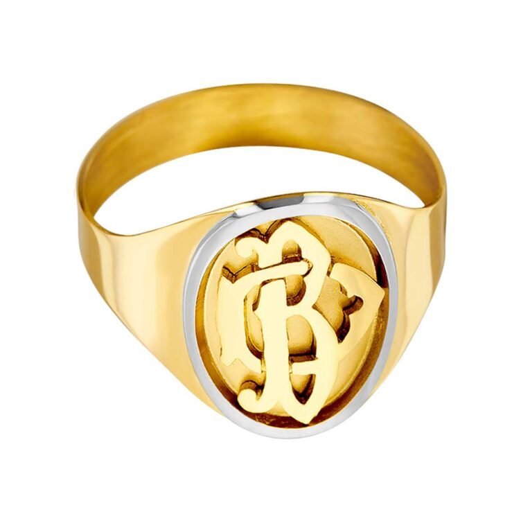 Bague Moderne en Or Bicolore Benoit