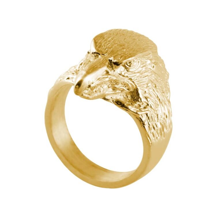 Bague Tête d'Aigle en Or