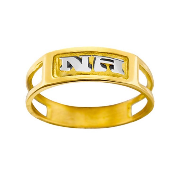 Bague Moderne en Or Bicolore Mathis Ajourée