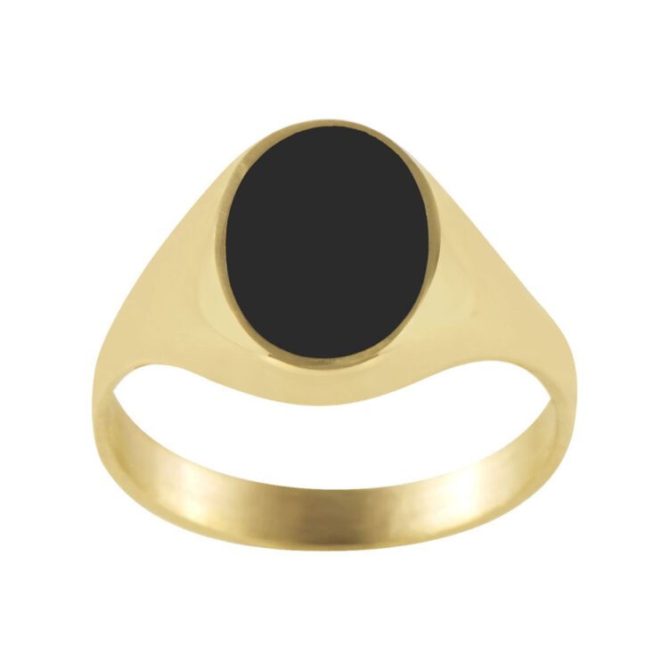 Chevalière Onyx en Or Ovale Olympe