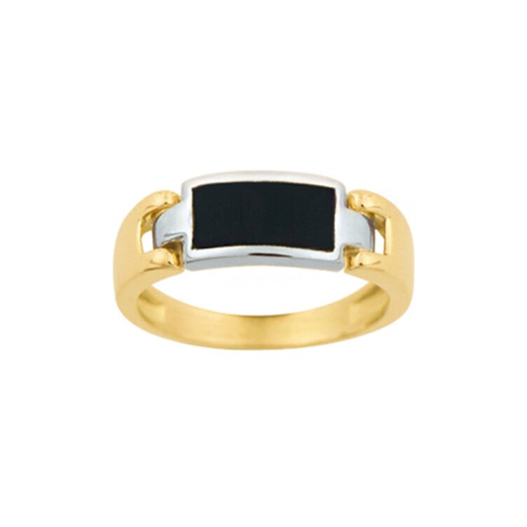 Chevalière Onyx en Or Maxime Rectangle