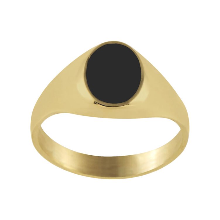 Chevalière Onyx en Or Ovale Olivia