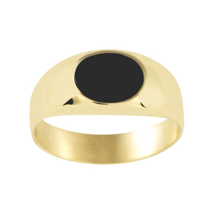 Chevalière Onyx en Or Horizontale Heaven